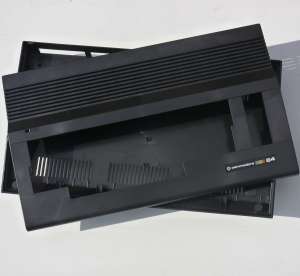 C64c case, Retro black Gehäuseteile